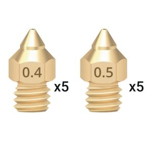 3D Printers & Accessories |   10pcs Copper TTS Pointed Nozzle (0.4mm 5pcs, 0.5mm 5pcs) 3D Printers & Accessories 3D Printers & Accessories