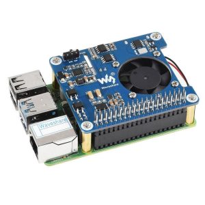 Development Boards |   PoE HAT (C) for Raspberry Pi 3B+/4B, 56.5*65mm, 802.3af/at-Compliant Blue Consumer Electronics Blue