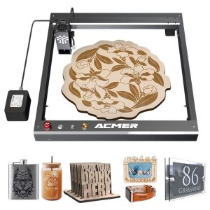 Laser Engravers & Cutters |   P2 20W Laser Engraver Cutter, Fixed Focus, Engraving at 30000mm/min, Ultra-silent Auto Air Assist, 0.01mm Engraving Accuracy, iOS Android App Control, Pre-Assembled, 420*400mm Grey Consumer Electronics Grey