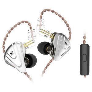 Headphones & Earphones |   ZSX Terminator Metal In Ear Earphones 12 Units Hybrid 5BA+1DD HIFI Bass Wired Earbuds with Mic Consumer Electronics Headphones & Earphones