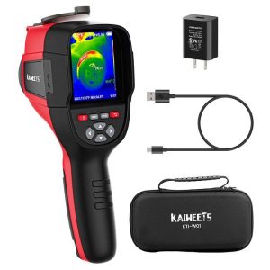 Professional Instruments & Tools |   KTI-W01 Thermal Imaging Camera, 256×192 IR Resolution, -4°F to 1022°F, 3500mAh Battery, IP54 Waterproof Black+Red Consumer Electronics Black+Red