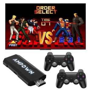 Video Games Accessories |   AMPOWN GD20 Game Stick with 2 Wireless Game Console, Emuelec 4.3, 128GB TF Card 50000+ Games, 4K HDMI Output Consumer Electronics Video Games Accessories