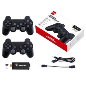 Video Games Accessories |   PS3000 64GB 4K Retro Game Stick with 2 Wireless Gamepads 10000+ Games Pre-installed Consumer Electronics Video Games Accessories