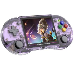 Video Games Accessories |   RG353PS Game Console, 16GB Linux, 1GB LPDDR4, HDMI Output – Transparent Purple Purple Consumer Electronics Purple