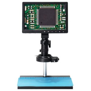 Professional Instruments & Tools |   16MP Digital Microscope, 10.1 inch LCD HD Screen, 150X C-Mount Lens – EU Plug Black Consumer Electronics Black