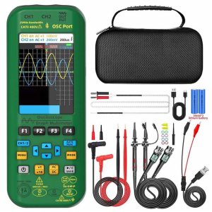 Professional Instruments & Tools |   O7 3 in 1 Oscilloscope Multimeter, Voltage/ Current/ Capacitance/ Frequency/ Resistance/ Continuity/ Diode Tester, 3.98″ LCD Screen, 25Mhz Bandwidth, Dual Channel, Auto Shutdown, 6000 Count Consumer Electronics Professional Instruments & Tools