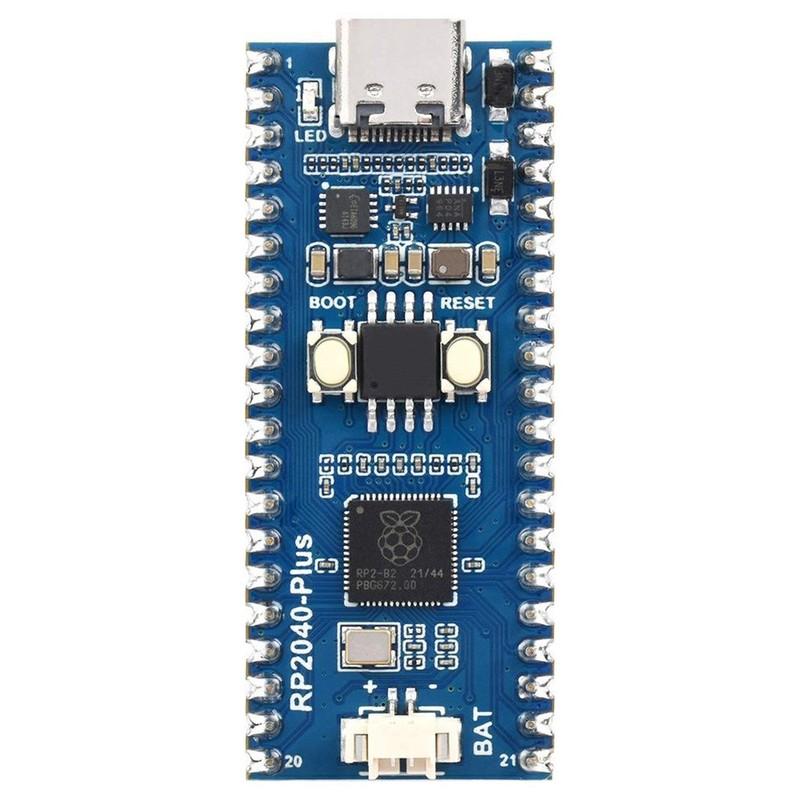 Development Boards |   RP2040-Plus, A Pico-like MCU Board Based on Raspberry Pi MCU RP2040,  4MB with Pre-soldered Header Blue Consumer Electronics Blue